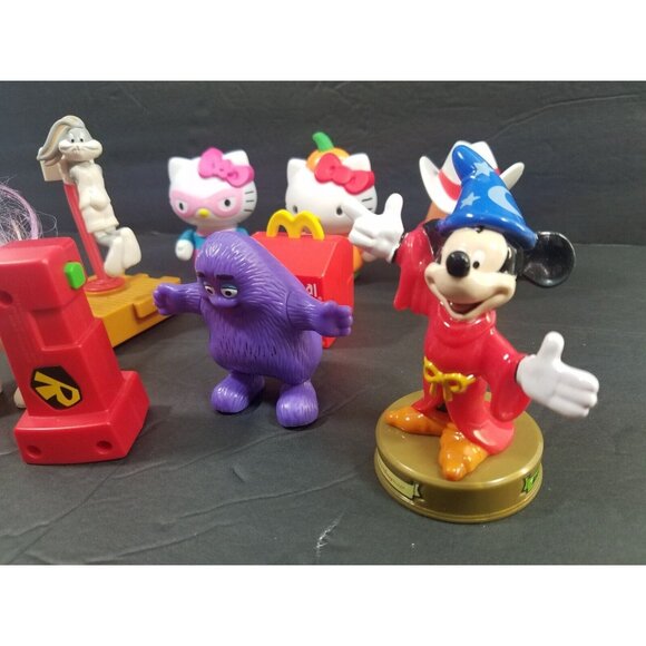 2019 McDonald’s Happy Meal 9 Toy Lot Mickey Grimace Bugs Hello Kitty Little Pony - Picture 3 of 8